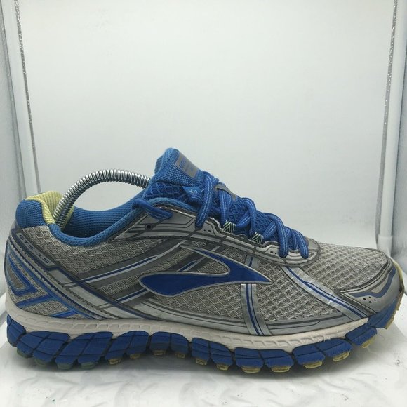 Brooks Adrenaline GTS 15 Womens Size 11 B Gray Blue Cushion Running Shoes - Picture 1 of 10